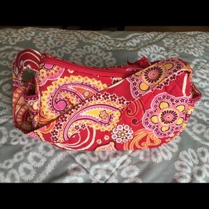 Vera Bradley pink and yellow paisley handbag